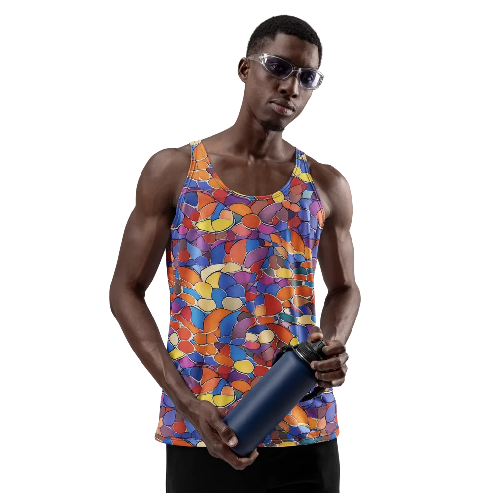 Chromatic Cobblestone on Men's Tank Top — Front