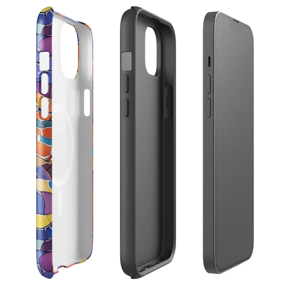 Chromatic Cobblestone on MagSafe Tough Case for iPhone® — Front