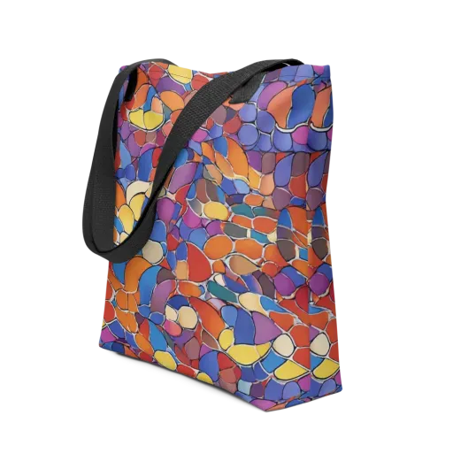 Chromatic Cobblestone on a Tote Bag
