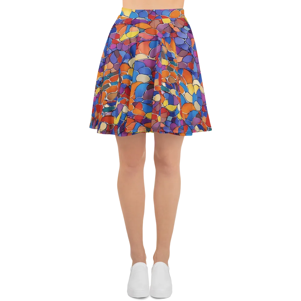 Chromatic Cobblestone on Skater Skirt — Front