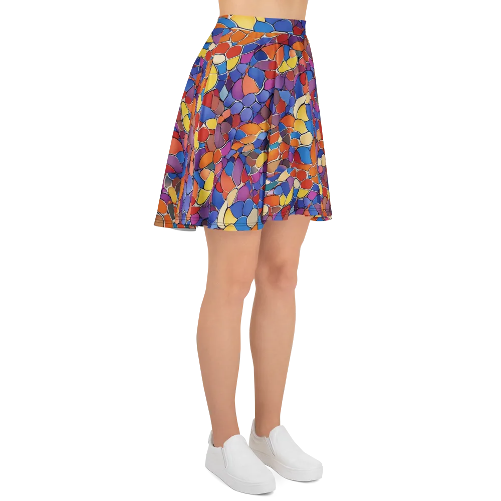 Chromatic Cobblestone on Skater Skirt — Right