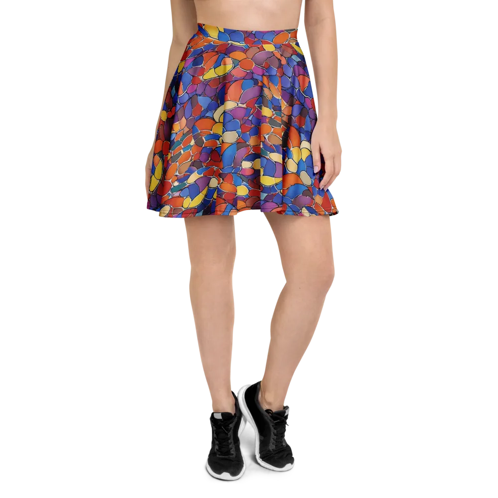 Chromatic Cobblestone on Skater Skirt — Front