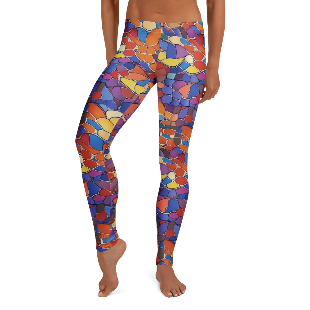 Chromatic Cobblestone on Leggings — Front