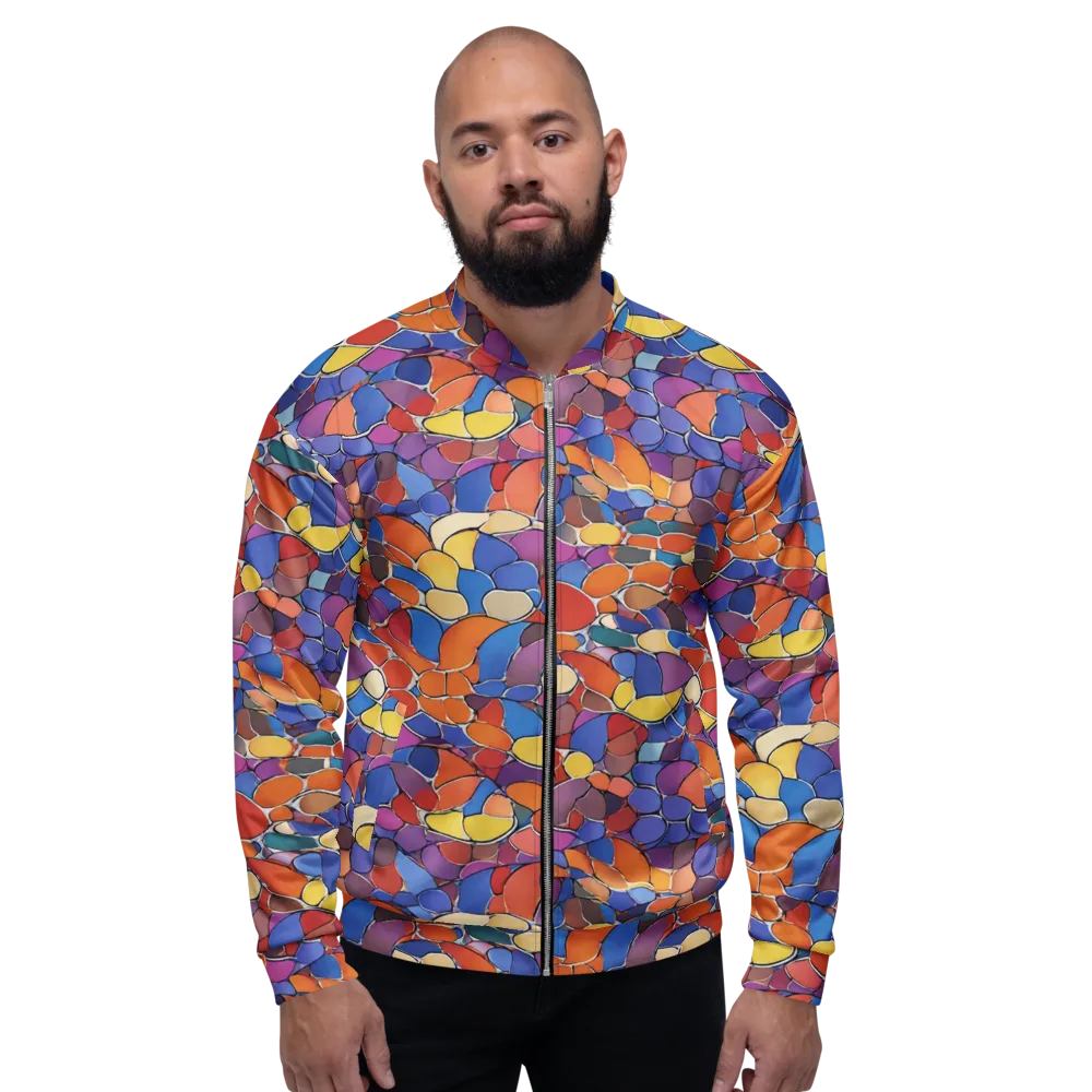 Chromatic Cobblestone on Bomber Jacket — Front