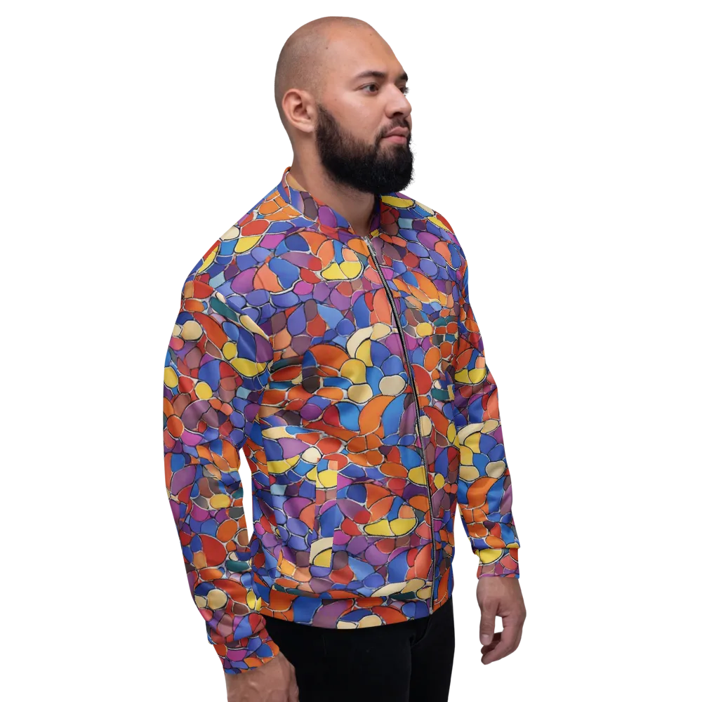 Chromatic Cobblestone on Bomber Jacket — Right