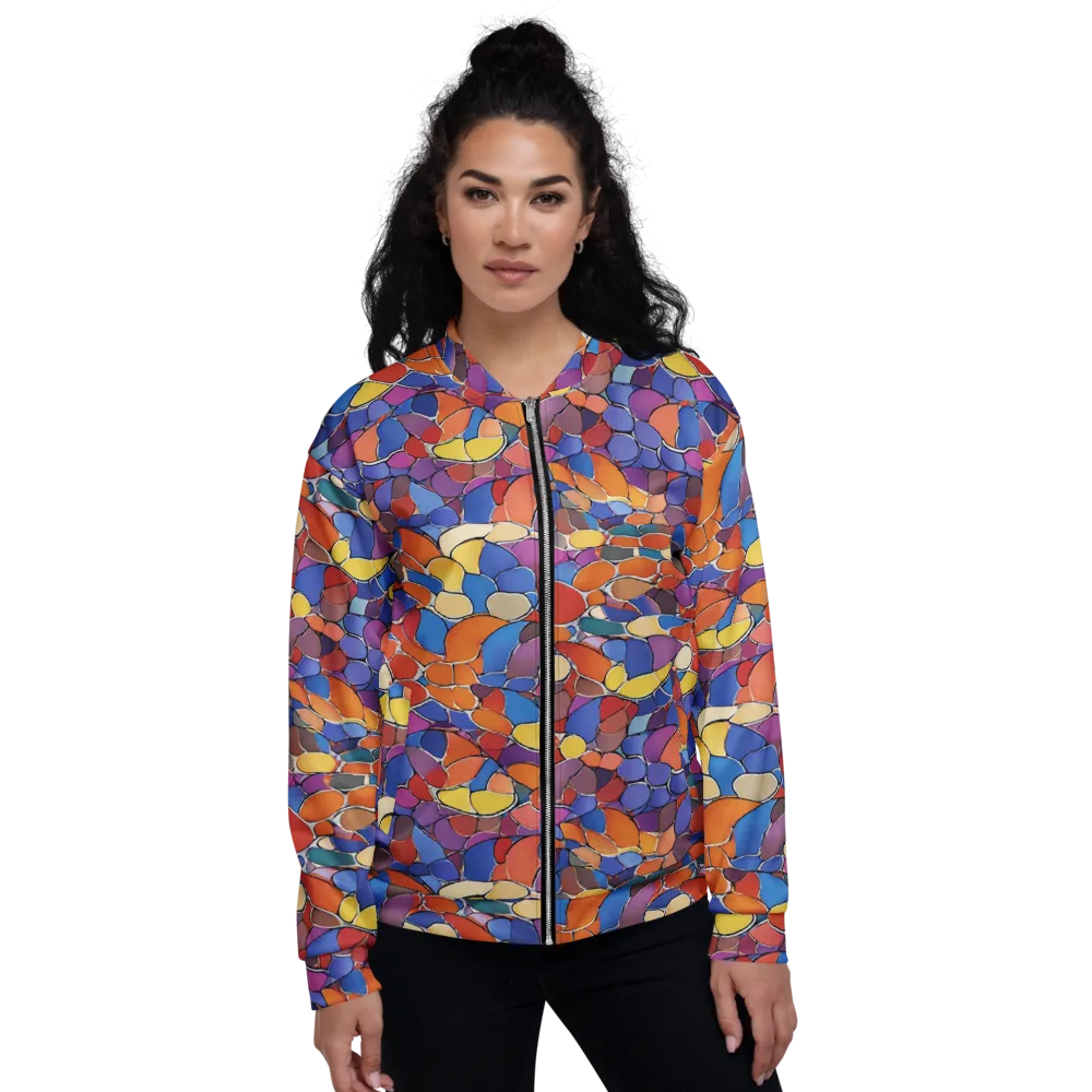 Chromatic Cobblestone on Bomber Jacket — Front