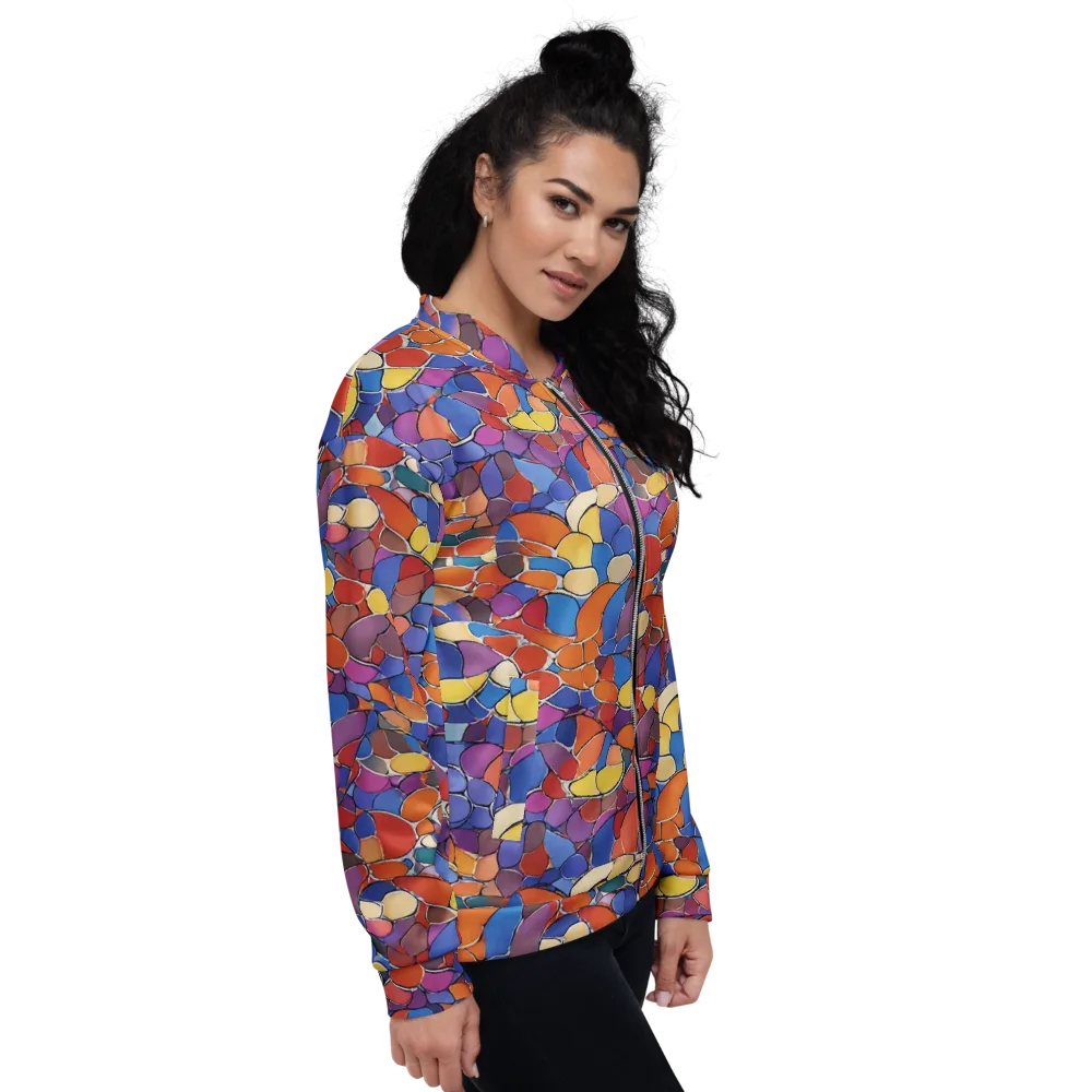 Chromatic Cobblestone on Bomber Jacket — Right
