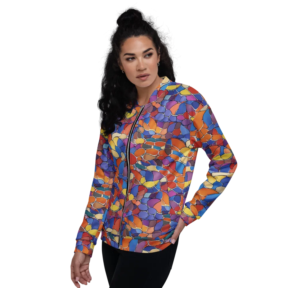 Chromatic Cobblestone on Bomber Jacket — Left