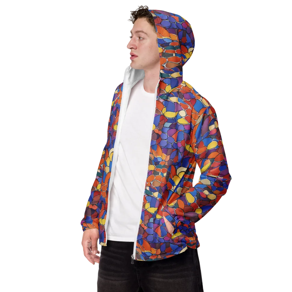Chromatic Cobblestone on Men's Windbreaker — Left Front