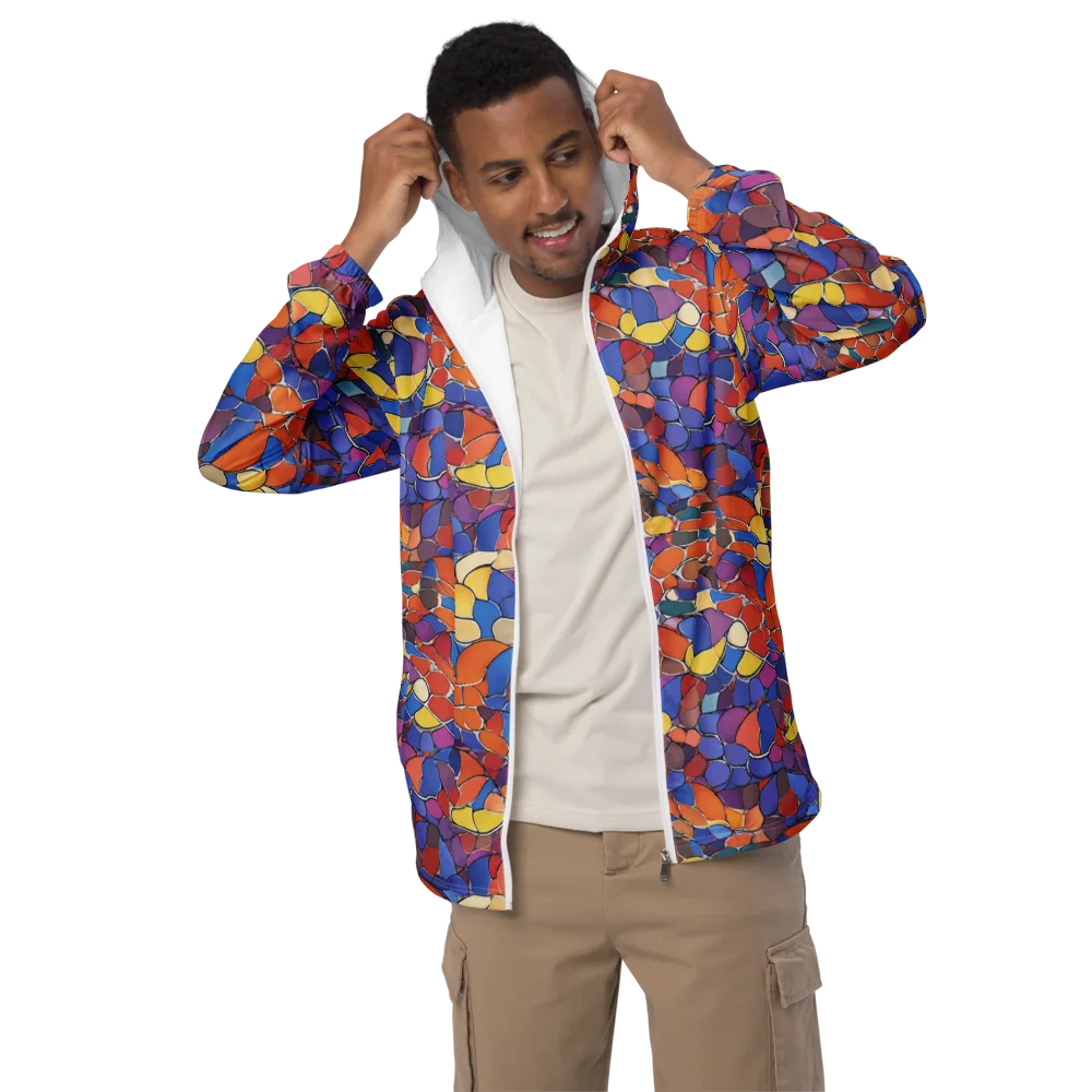 Chromatic Cobblestone on Men's Windbreaker — Front