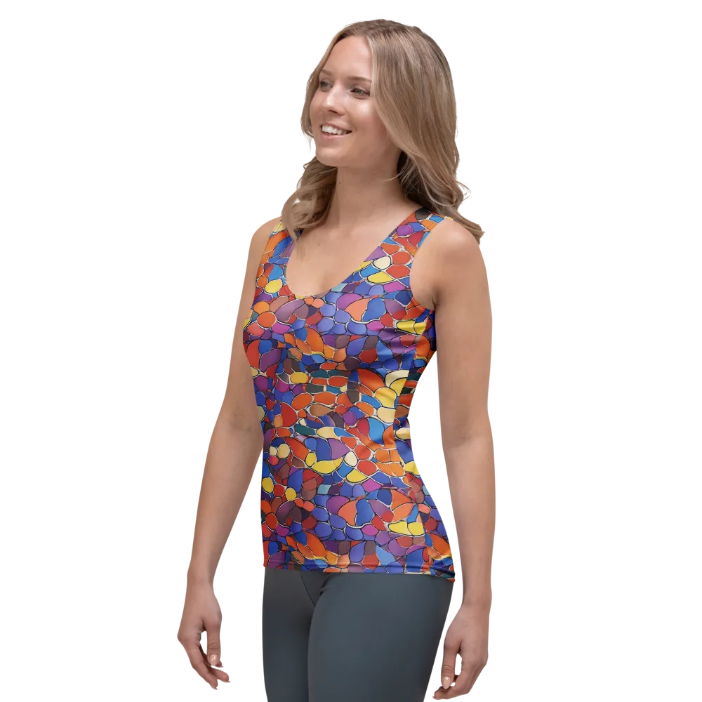 Chromatic Cobblestone on Women's Tank Top — Left Front