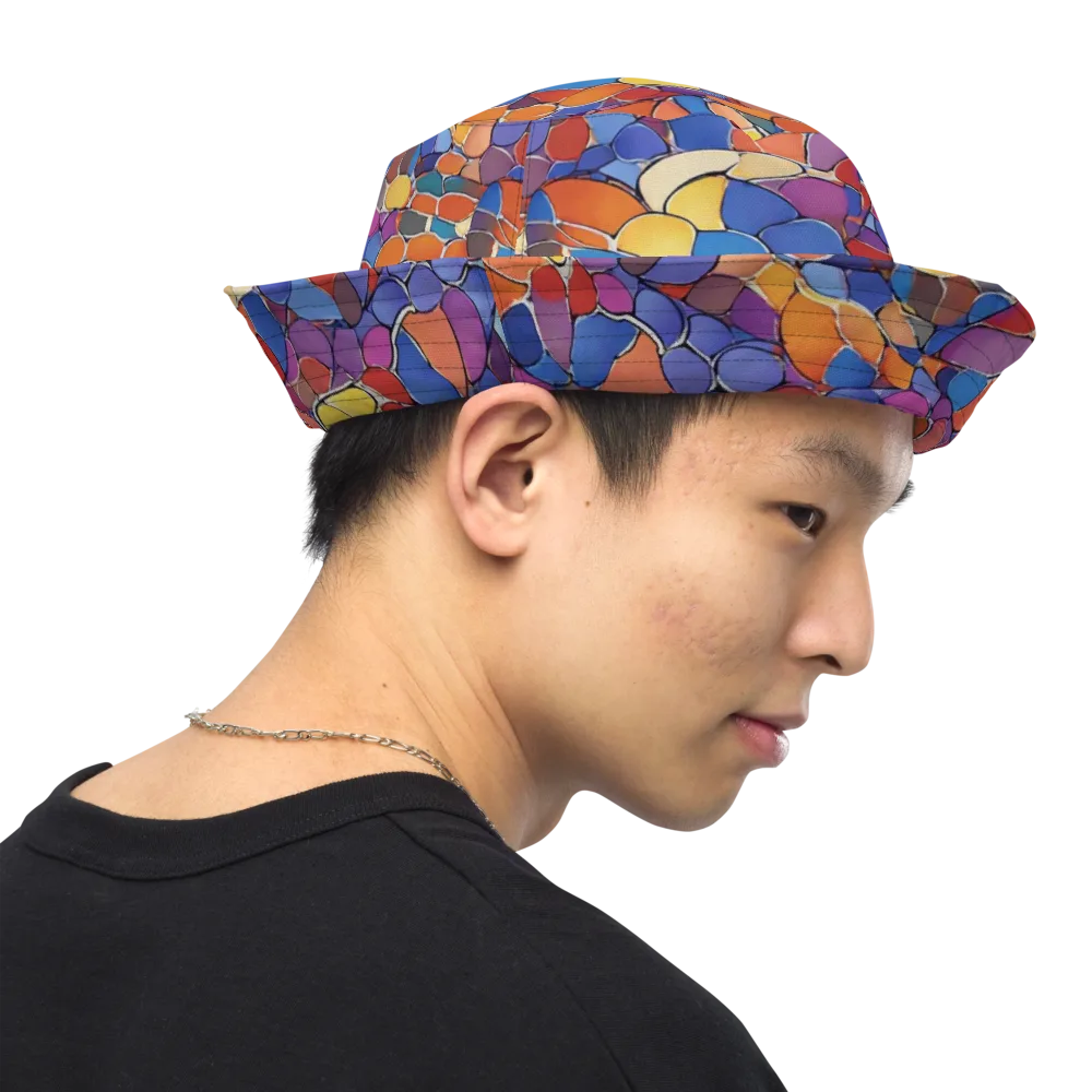 Chromatic Cobblestone on Reversible Bucket Hat — Right Outside