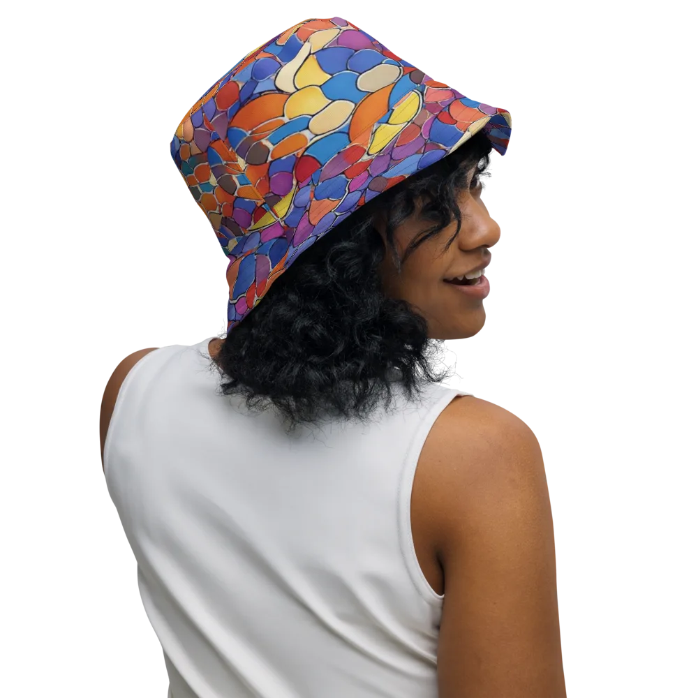 Chromatic Cobblestone on Reversible Bucket Hat — Right Outside