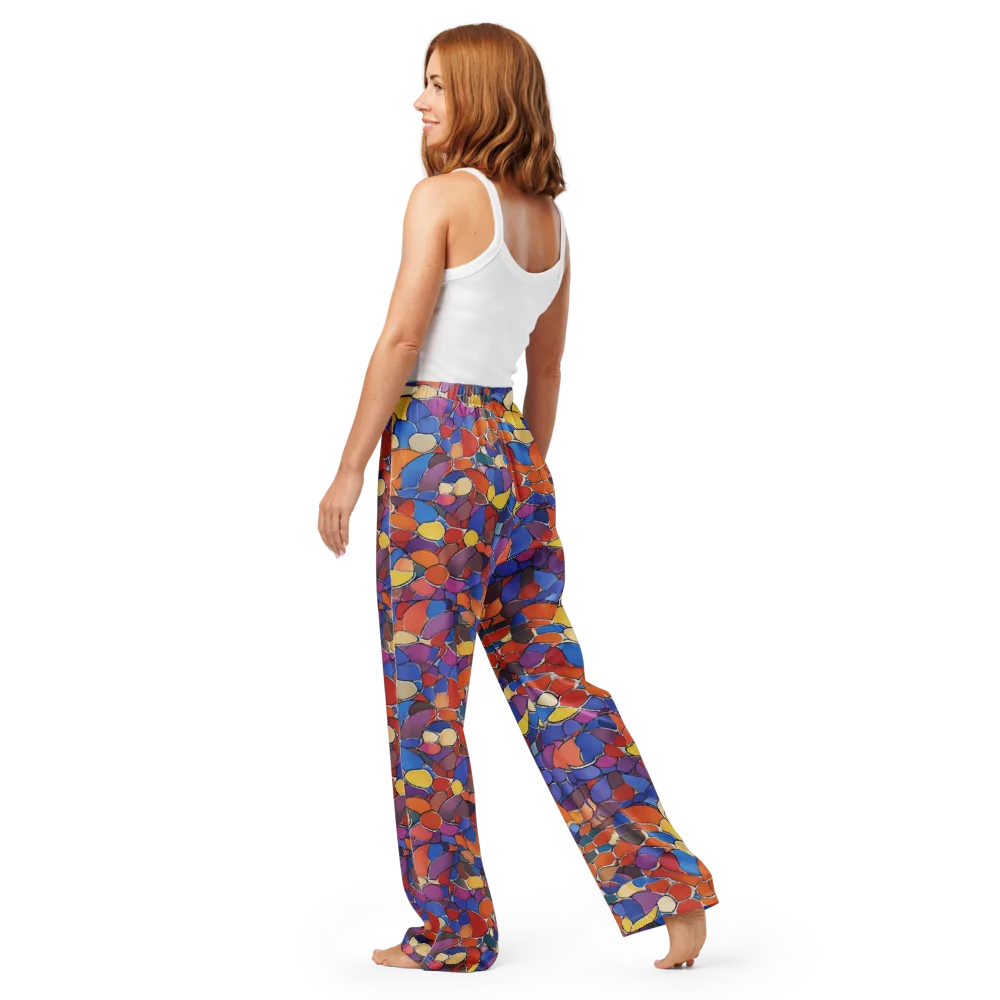 Chromatic Cobblestone on Women's Pajama Pants — Back