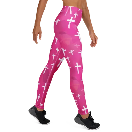 Neon Chapel on a Yoga Leggings