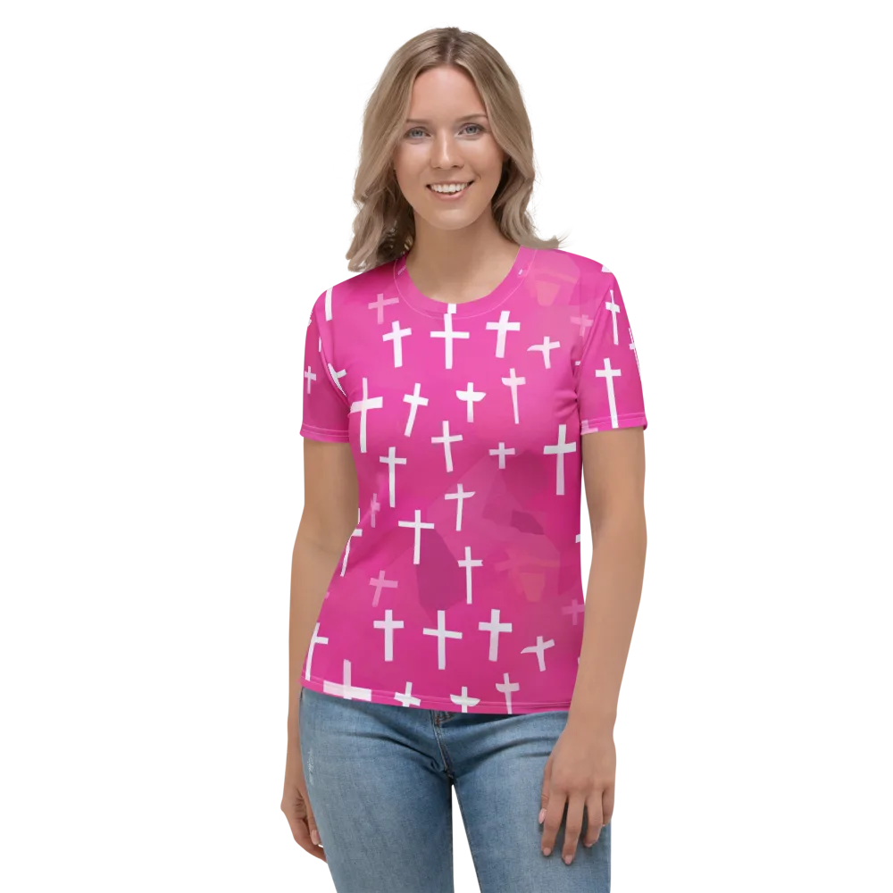 Neon Chapel on Women's Crew Neck T-Shirt — Front