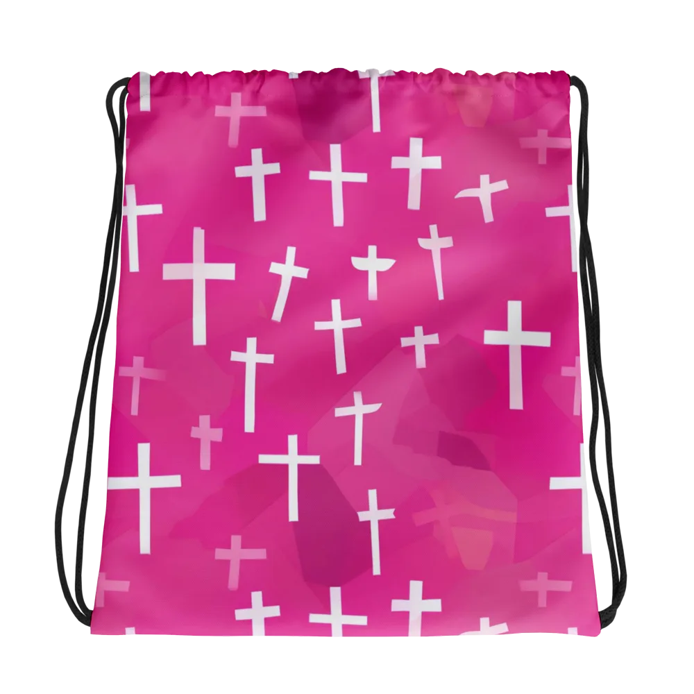 Neon Chapel on Drawstring Bag — Photo