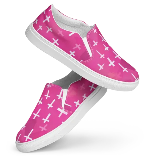 Neon Chapel on a Women's Slip-On Canvas Shoes