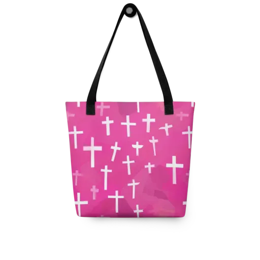 Neon Chapel on a Tote Bag