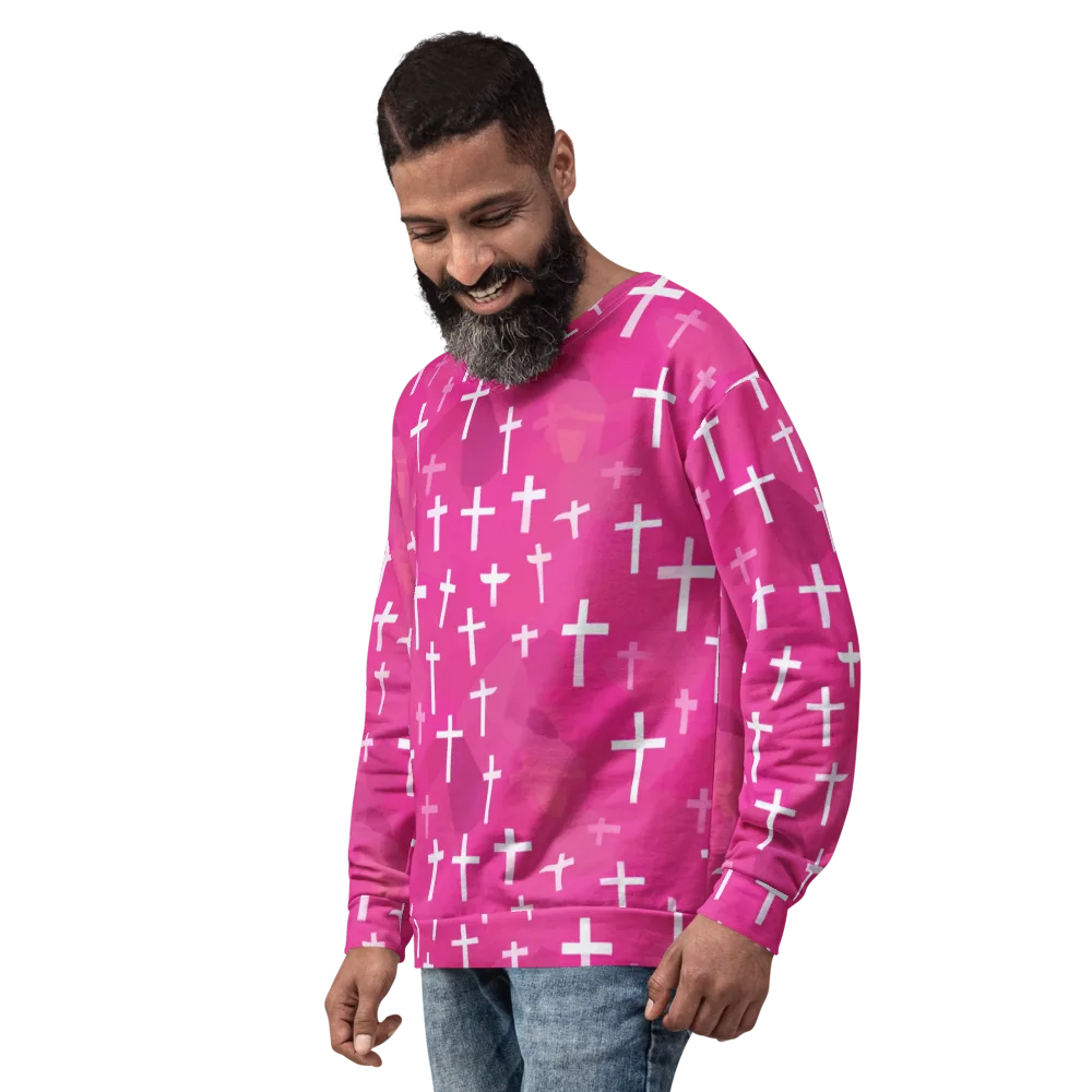 Neon Chapel on Sweatshirt — Left Front