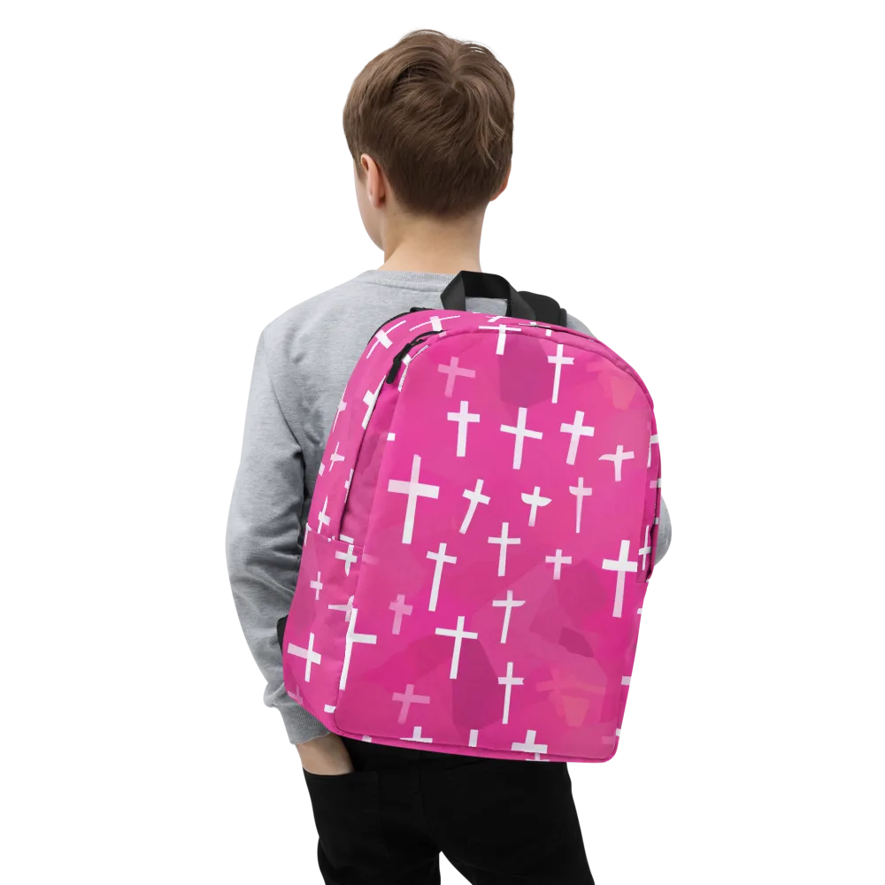 Neon Chapel on Minimalist Backpack — Zoomed-in