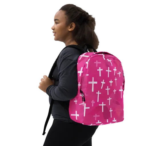 Neon Chapel on a Minimalist Backpack