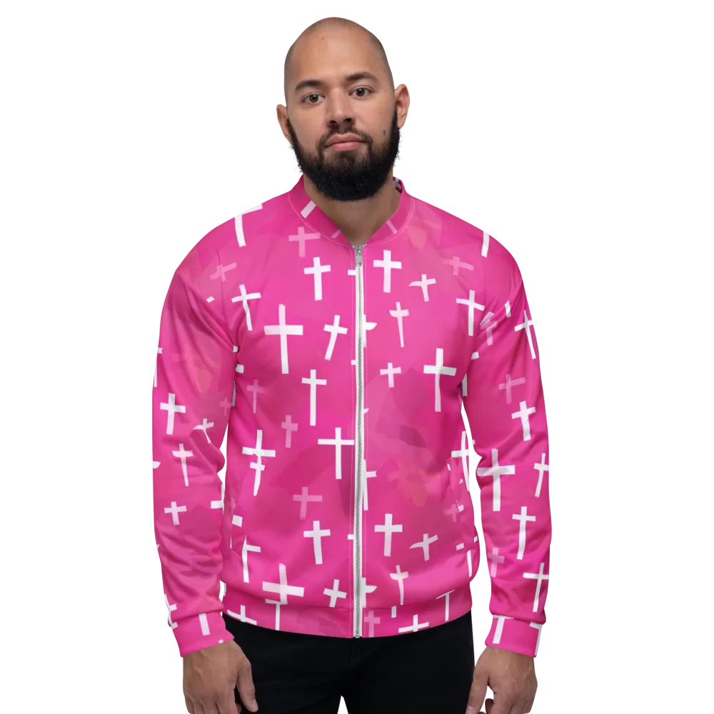 Neon Chapel on Bomber Jacket — Front