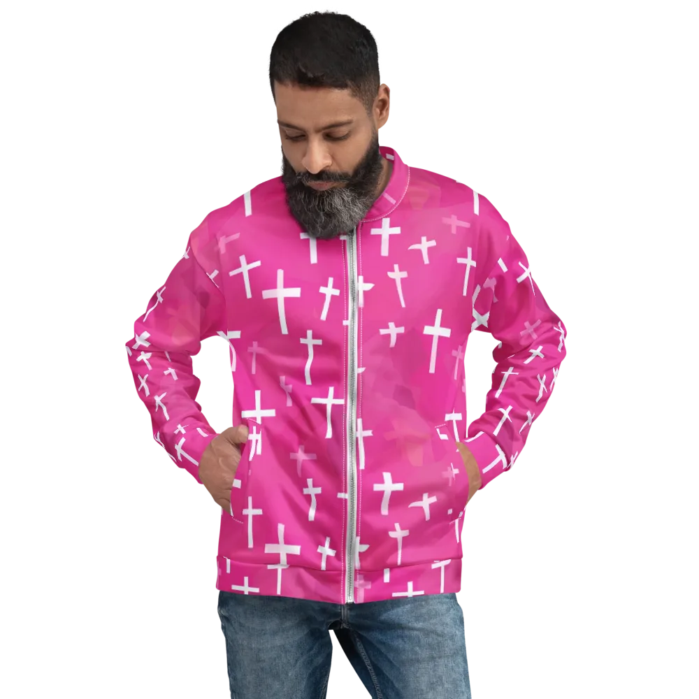 Neon Chapel on Bomber Jacket — Front