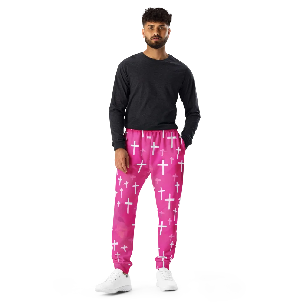 Neon Chapel on Men's Joggers — Front