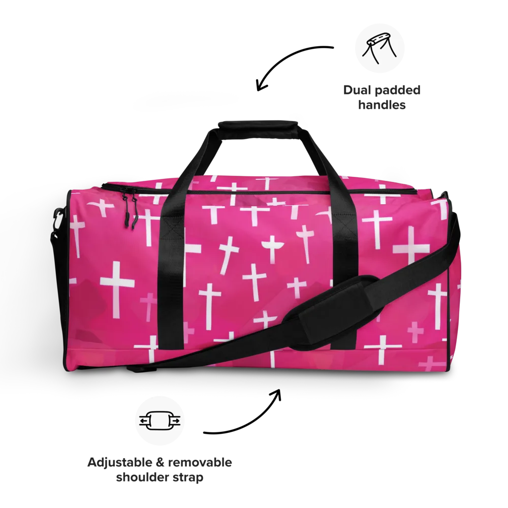 Neon Chapel on Duffle Bag — Front