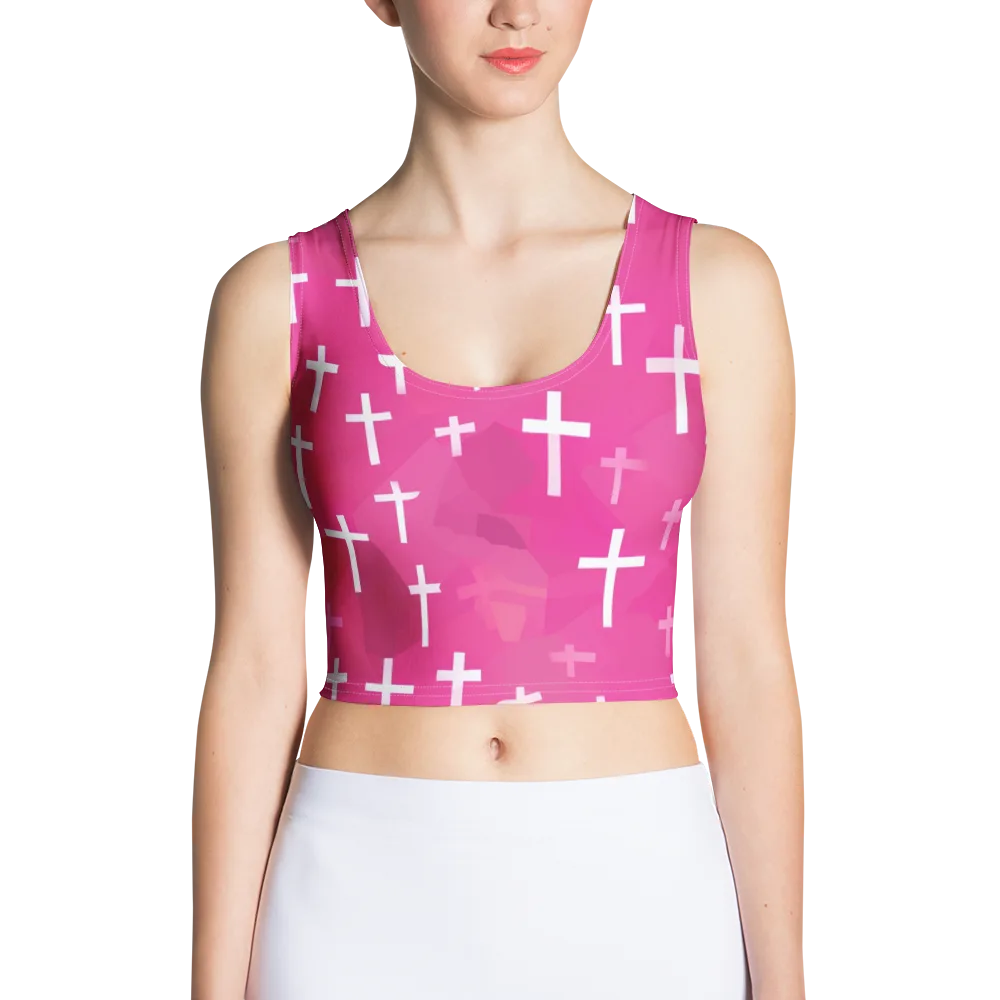 Neon Chapel on Crop Top — Front