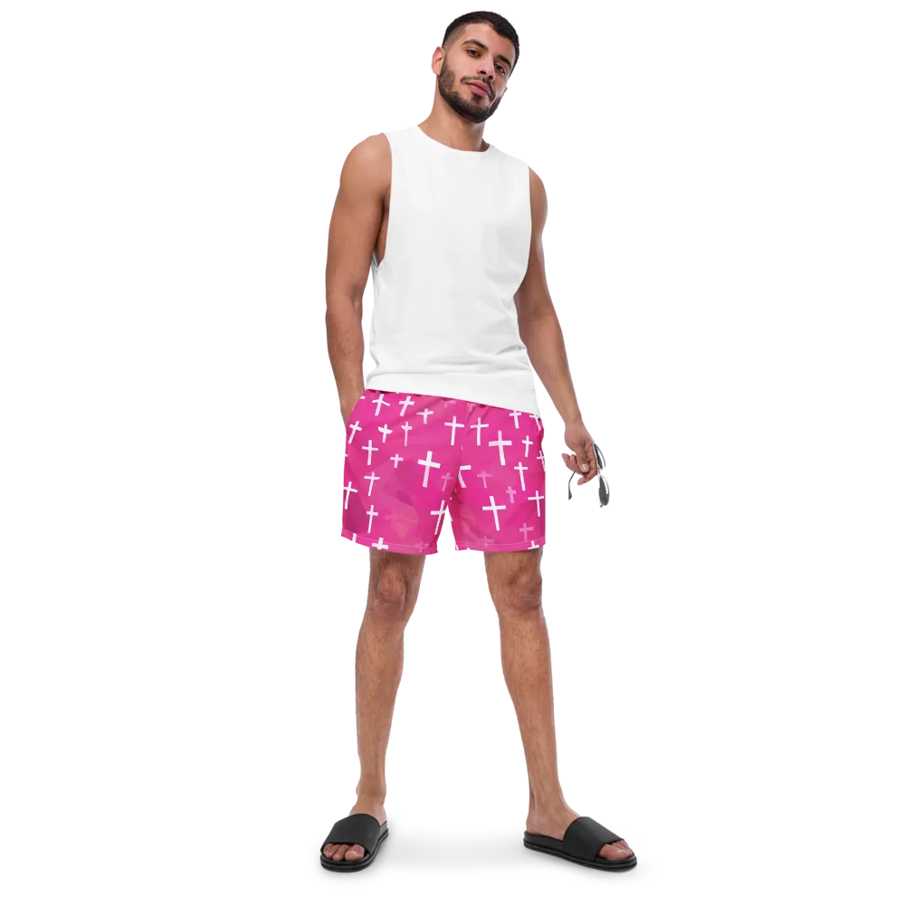 Neon Chapel on Swim Trunks — Front