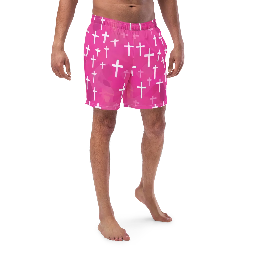 Neon Chapel on Swim Trunks — Front