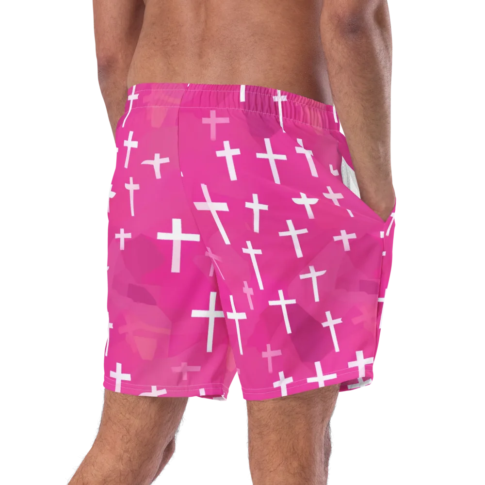Neon Chapel on Swim Trunks — Right Back