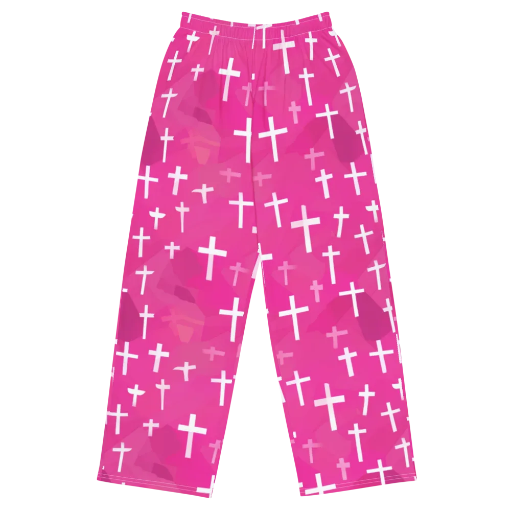Neon Chapel on Wide-Leg Pants — Front