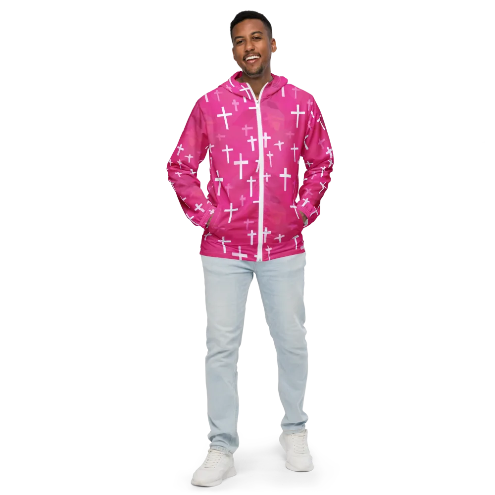 Neon Chapel on Men's Windbreaker — Front