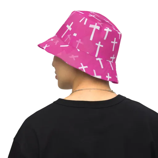 Neon Chapel on a Reversible Bucket Hat
