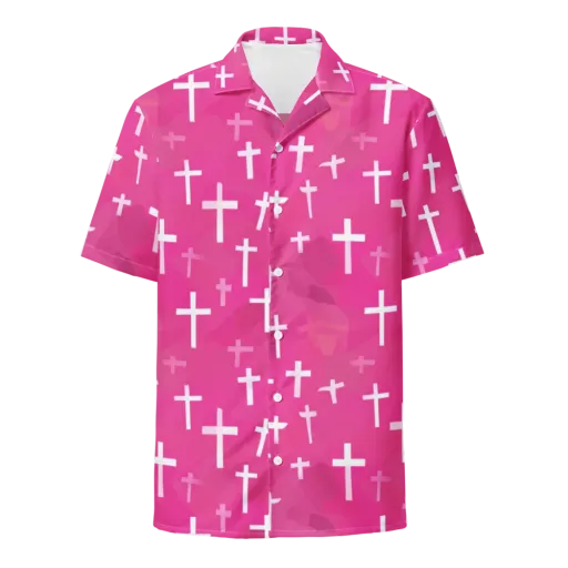 Neon Chapel on a Button Shirt