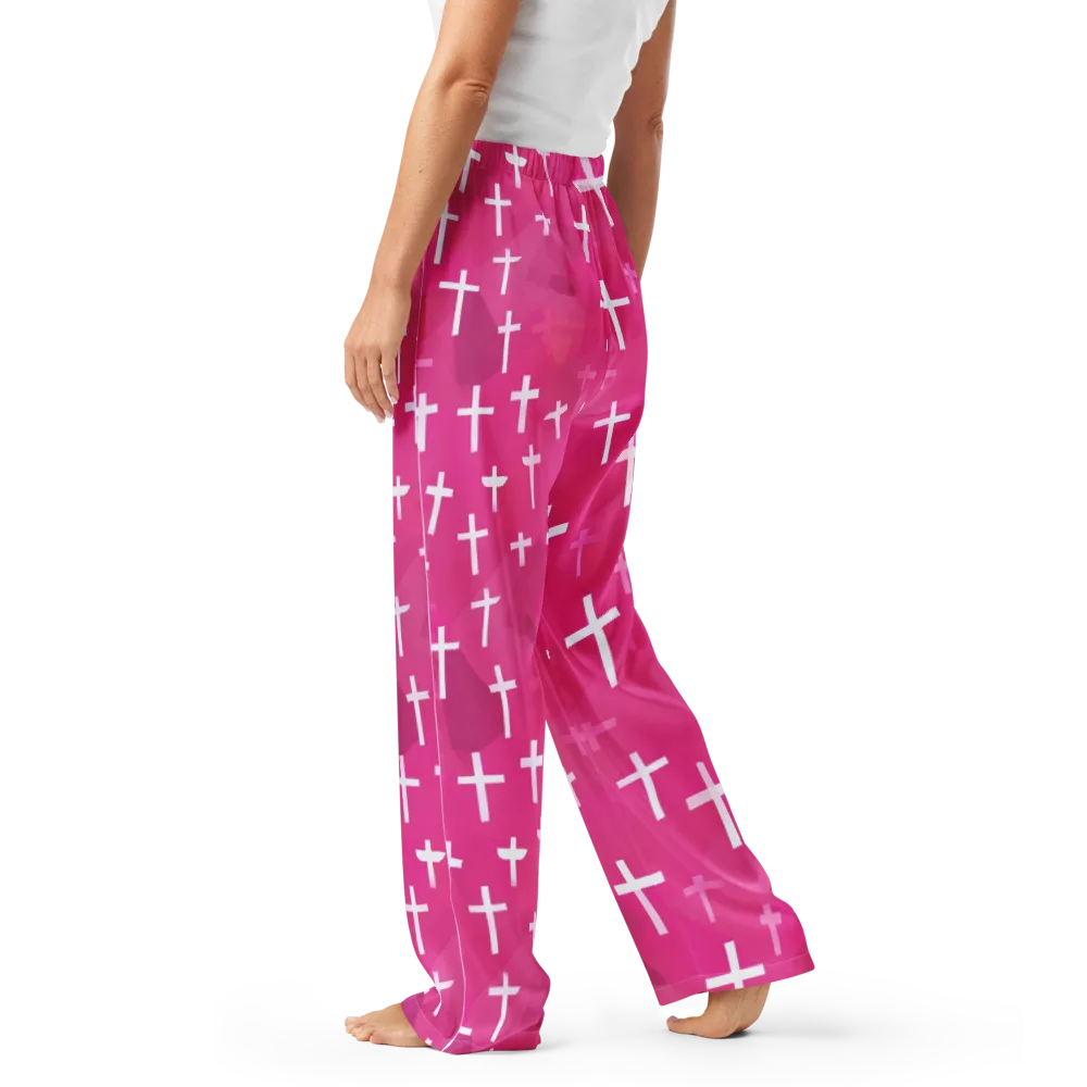 Neon Chapel on Women's Pajama Pants — Left