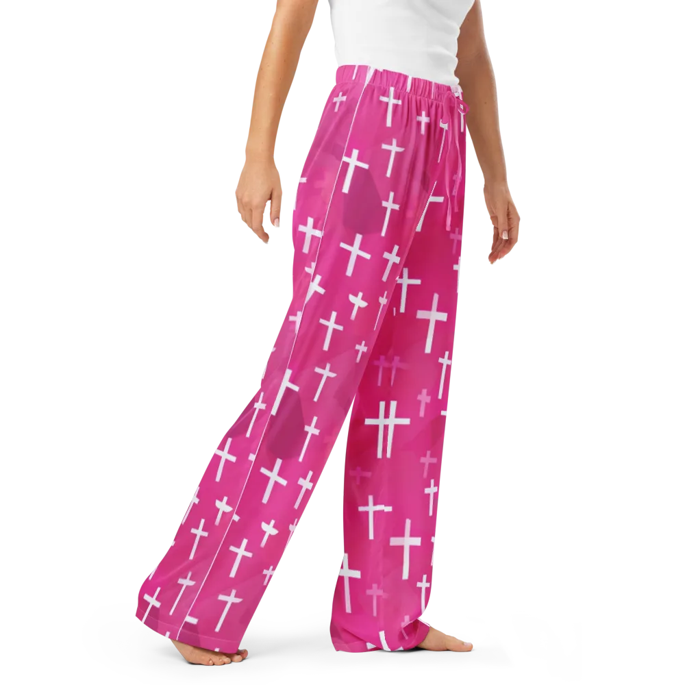 Neon Chapel on Women's Pajama Pants — Right Front