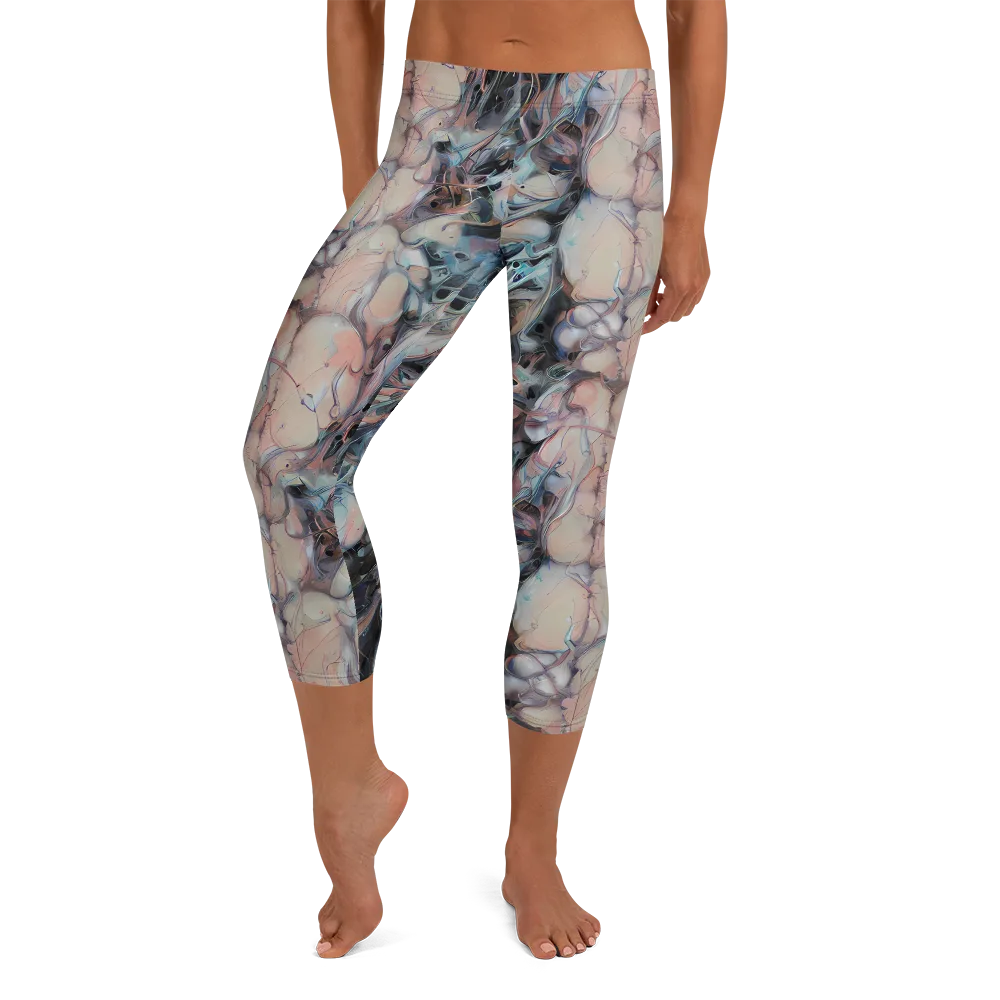 Daydream Cascade on Capri Leggings — Front