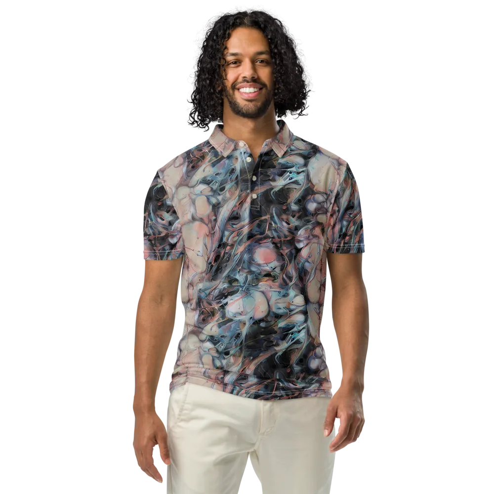 Daydream Cascade on Men's Slim Fit Polo Shirt — Front