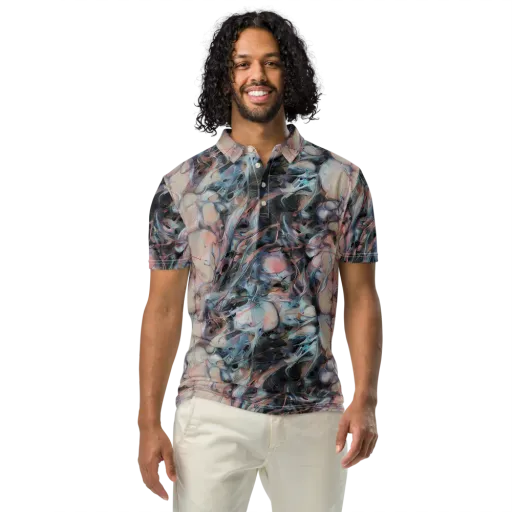 Daydream Cascade on a Men's Slim Fit Polo Shirt