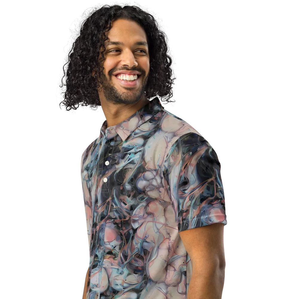 Daydream Cascade on Men's Slim Fit Polo Shirt — Left Front