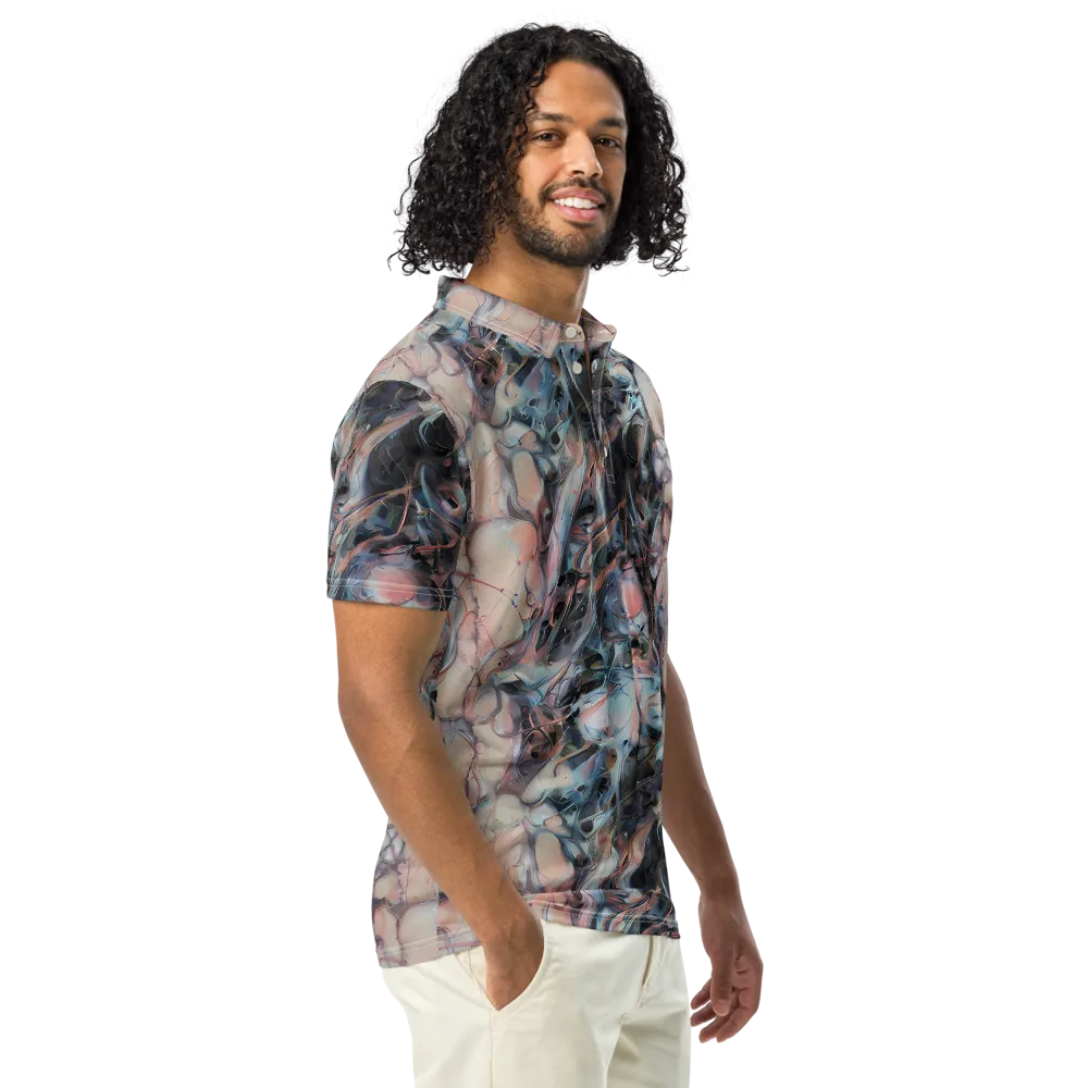 Daydream Cascade on Men's Slim Fit Polo Shirt — Right Front