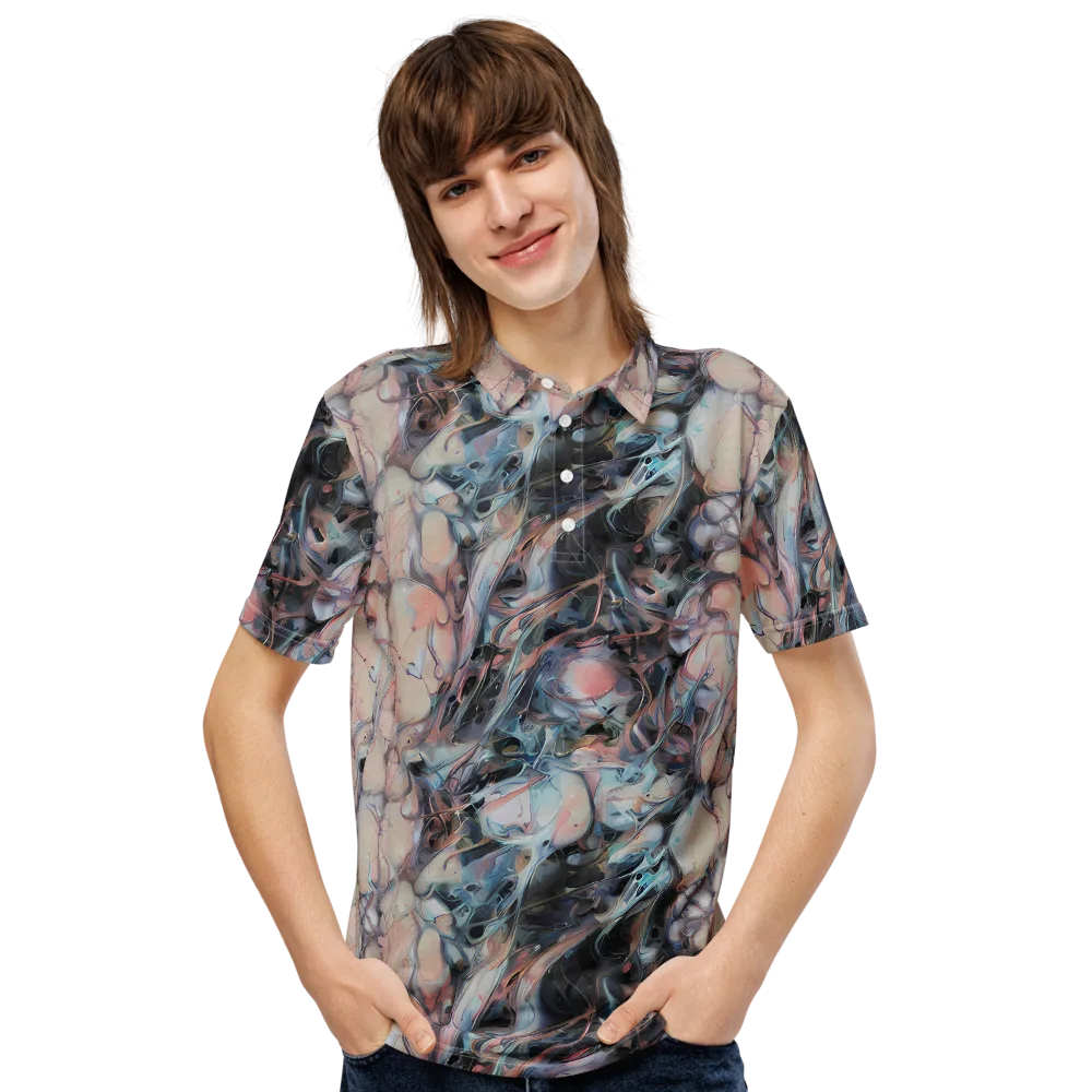 Daydream Cascade on Men's Slim Fit Polo Shirt — Front
