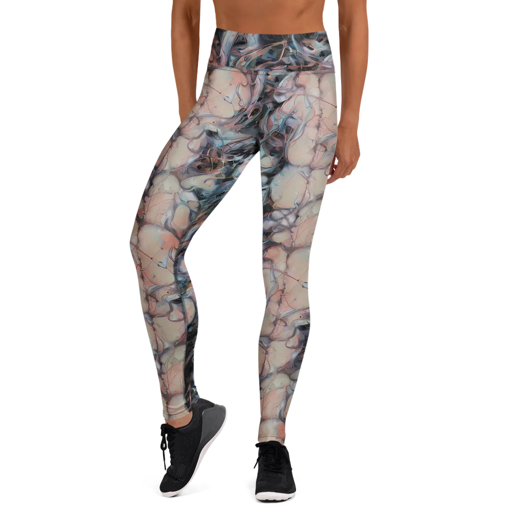 Daydream Cascade on Yoga Leggings — Front