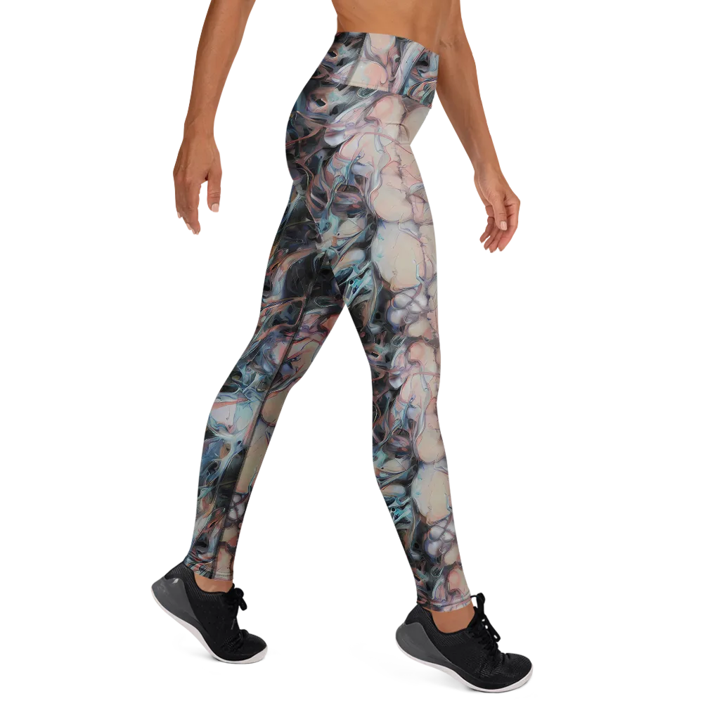 Daydream Cascade on Yoga Leggings — Right