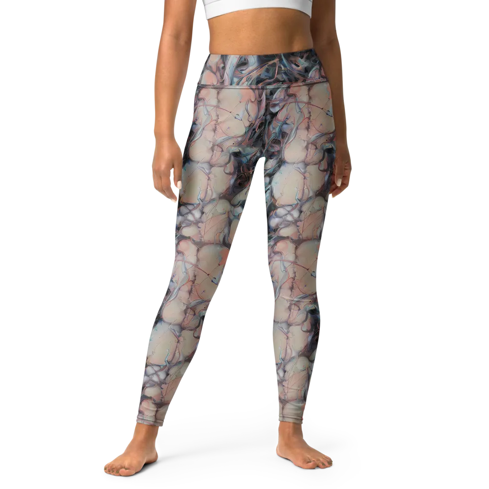 Daydream Cascade on Yoga Leggings — Front