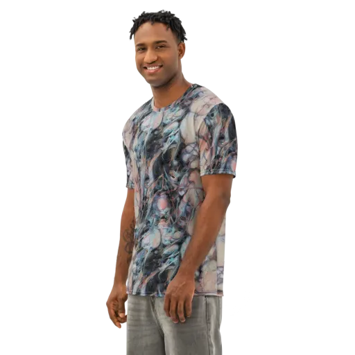 Daydream Cascade on a Men's Cotton Crew Neck T-Shirt